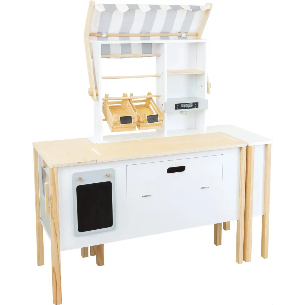 Cocina de juguete Small Foot con elementos blancos y de madera para la creatividad infantil