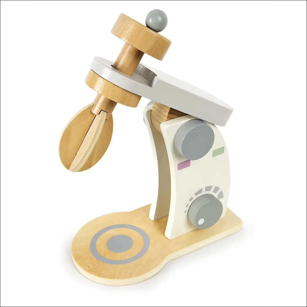 Juego de Cocina Infantil Leomark Gris con Madera Cafetera y Licuadora - Juguete