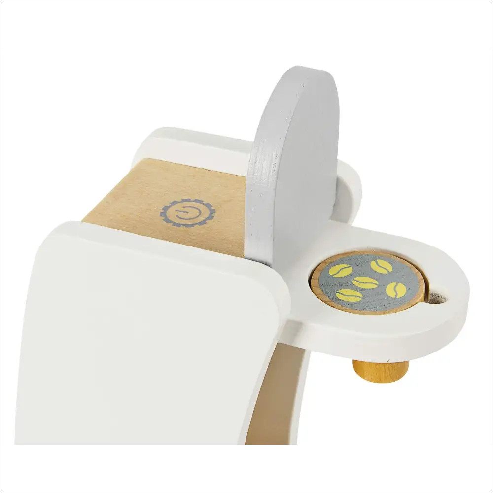 Juego de Cocina Infantil Leomark Gris con Madera Cafetera y Licuadora - Juguete