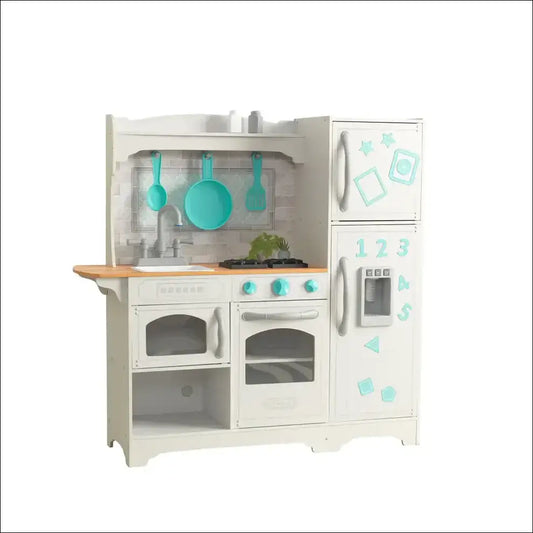 Cocinita KidKraft con refrigerador y área de cocción, la mejor opción para niños.