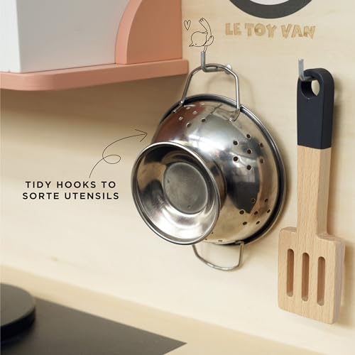 Cocina de juguete grande con utensilios de cocina