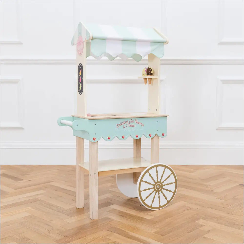 Carrito de helados clásico Le Toy Van, juguete colorido para juego imaginativo