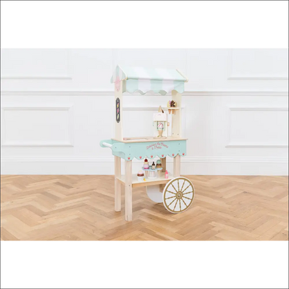 Carrito de helados clásico Le Toy Van, juguete de madera pastel para juego imaginativo