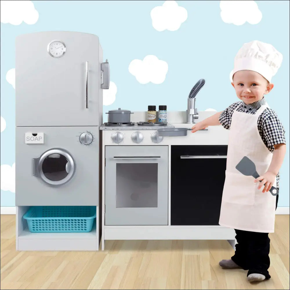 Cocina de Madera Modular Moderno para Estimular la Creatividad Infantil - Juguete