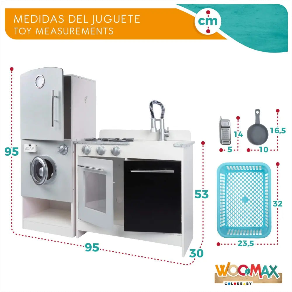 Cocina de Madera Modular Moderno para Estimular la Creatividad Infantil - Juguete