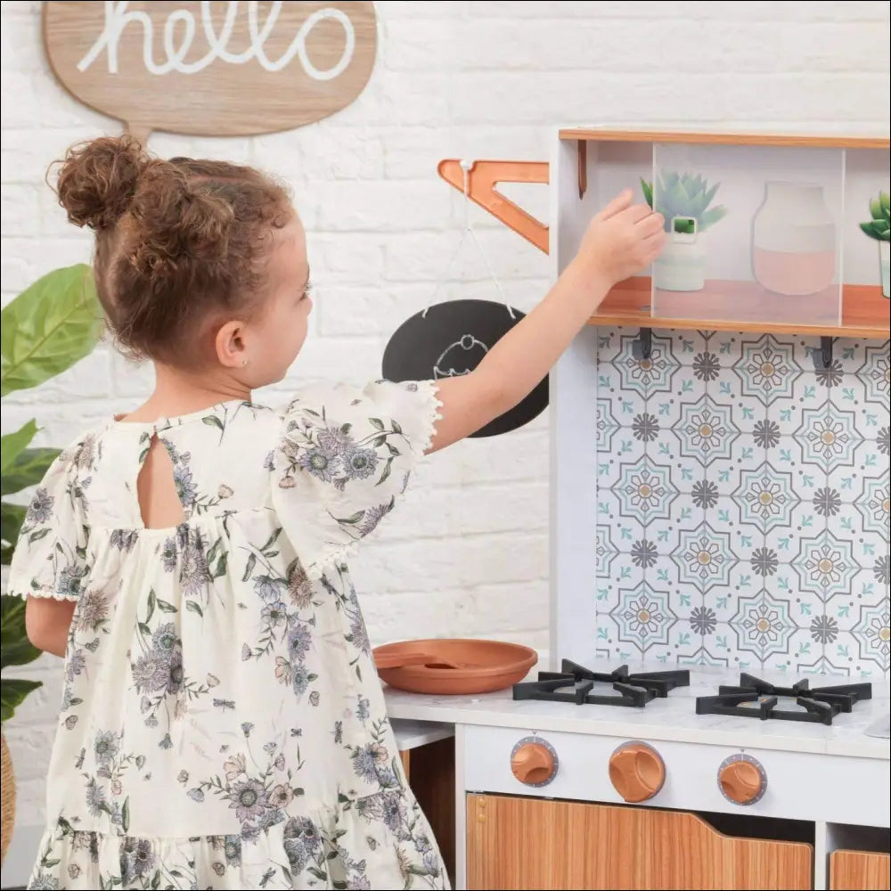 Cocinitas de madera KidKraft con dispensador de hielo para niños - Juguete