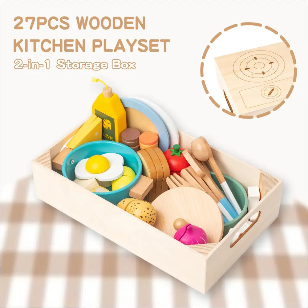 Cocinitas de madera Smartwo para juegos imaginativos y creativos - Juguete