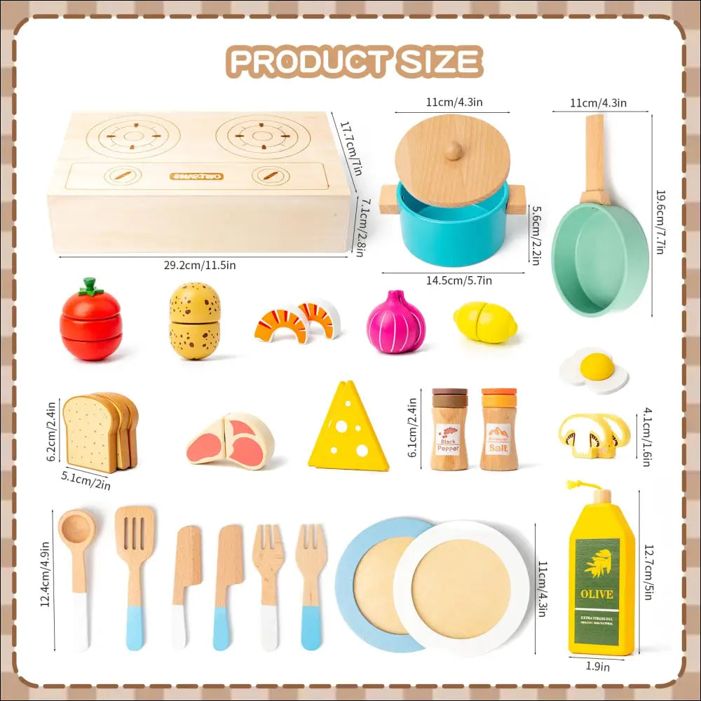 Cocinitas de madera Smartwo para juegos imaginativos y creativos - Juguete