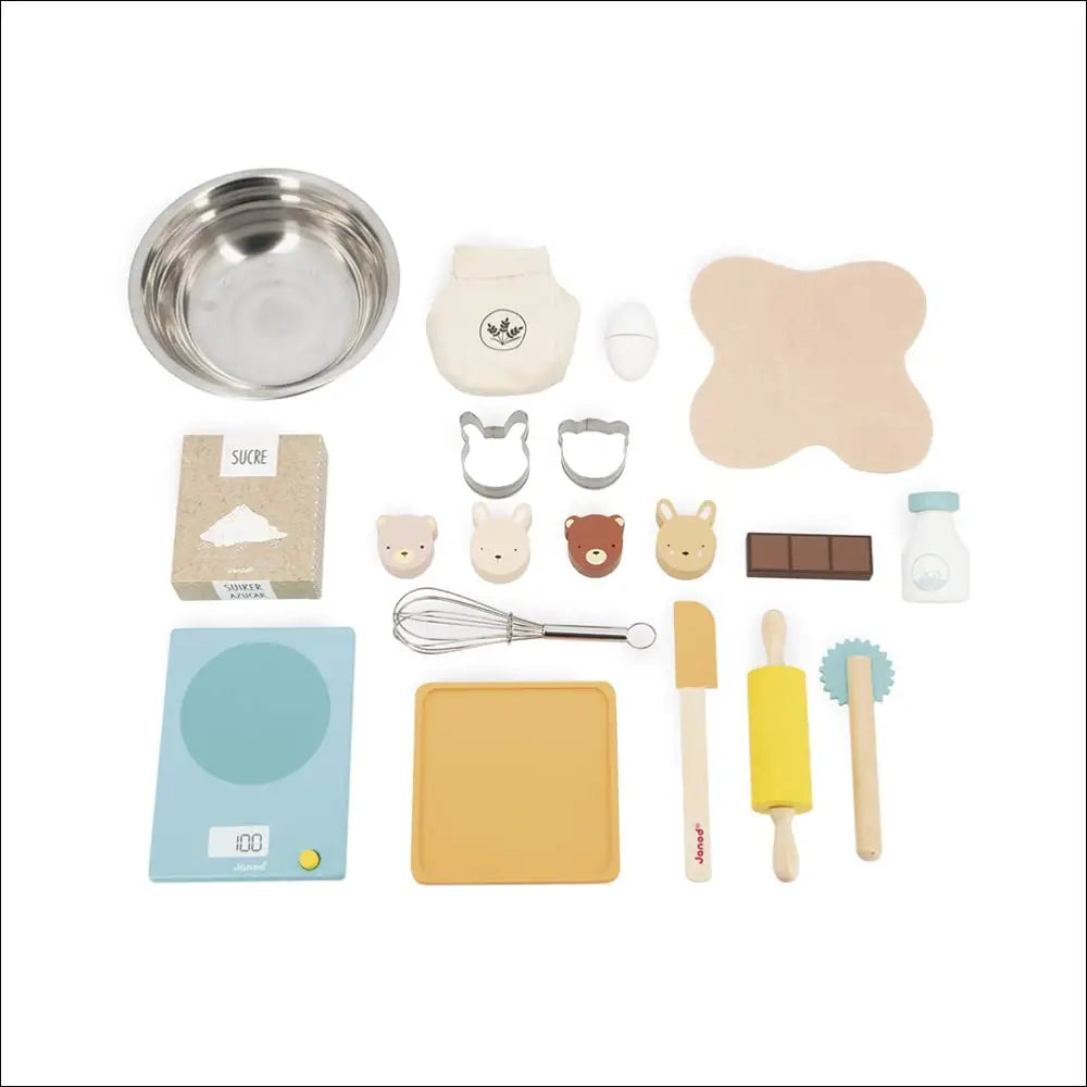 Colección de utensilios de cocina y pastelería Cocinitas Janod para niños creativos
