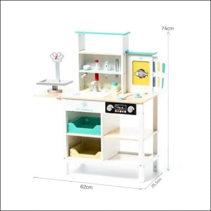 Cocinitas de madera Konner con accesorios en el Centro Veterinario para niños