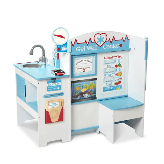Juego de Consultorio Médico de Melissa & Doug para niños, ideal para desarrollar habilidades