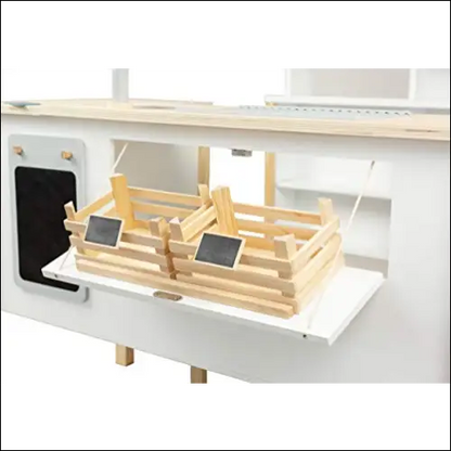 Estación de carga de madera con ranuras para múltiples dispositivos en Tienda-Cocina Small Foot