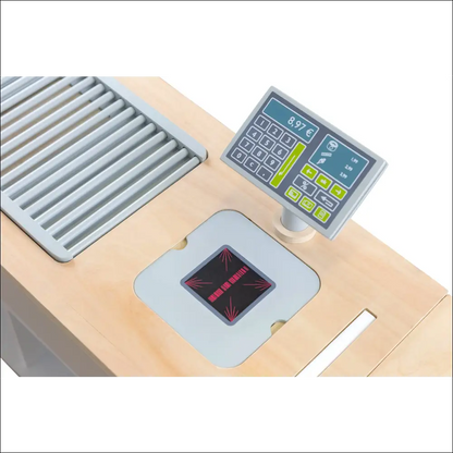 Panel de control de máquina de rayos X con pantalla digital en Tienda-Cocina Small Foot