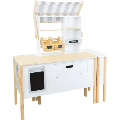 Cocina de juguete Small Foot con elementos blancos y de madera para la creatividad infantil
