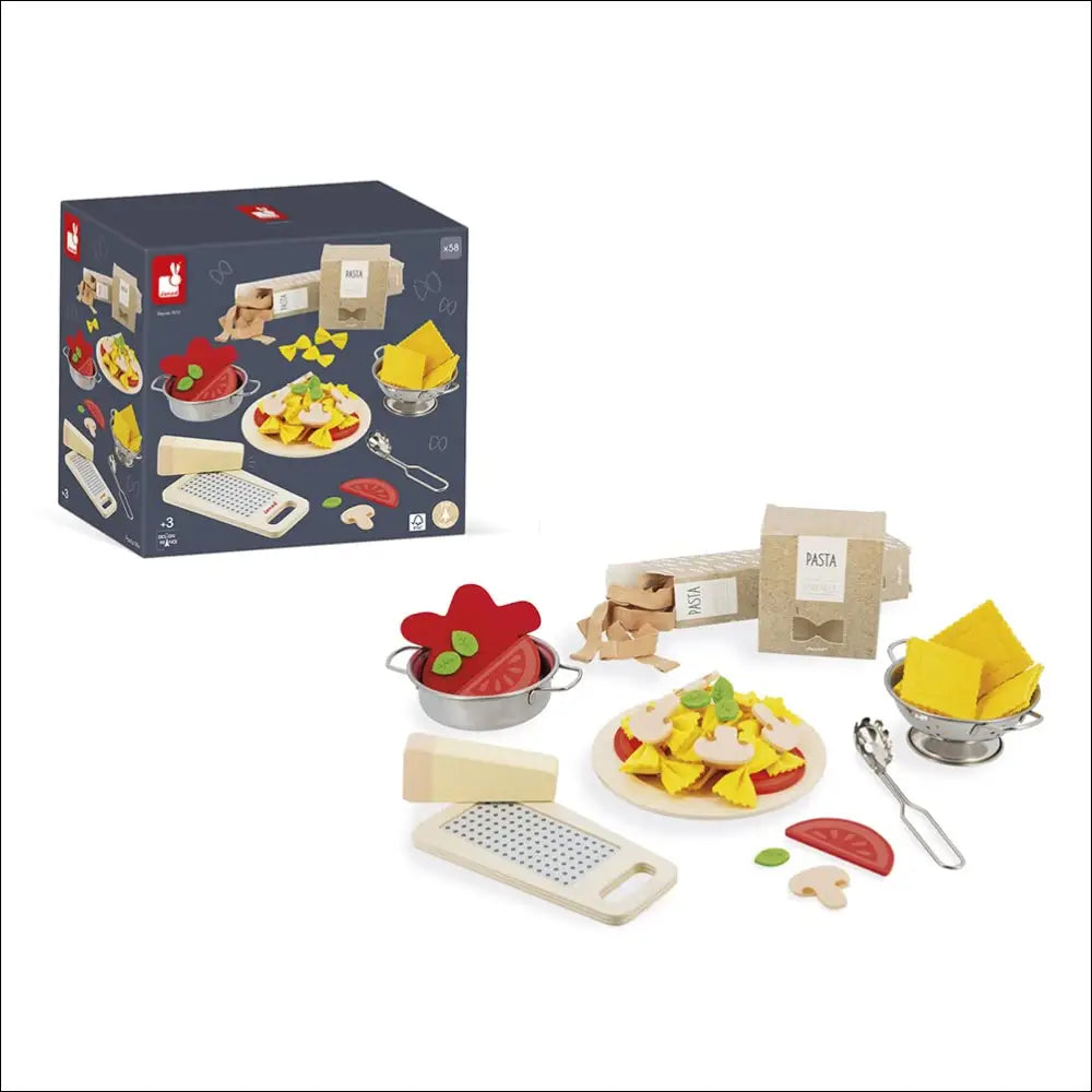 Kit de Cocina de Pasta Italiana Janod para Pequeños Chefs - Juguete
