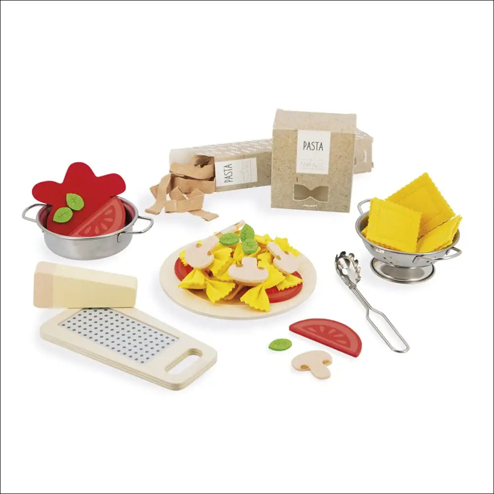 Kit de Cocina de Pasta Italiana Janod para Pequeños Chefs - Juguete