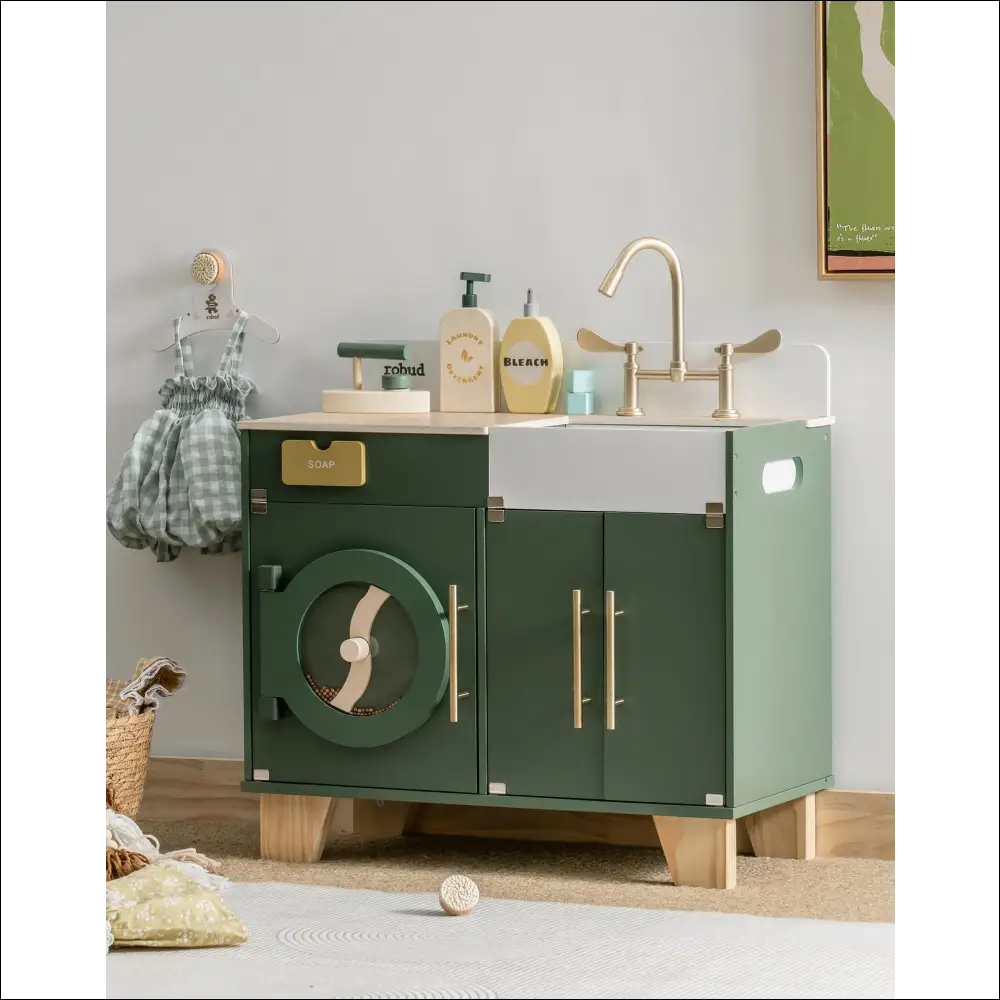 Lavadora de Madera ROBUD para que los niños puedan aprender jugando - Juguete