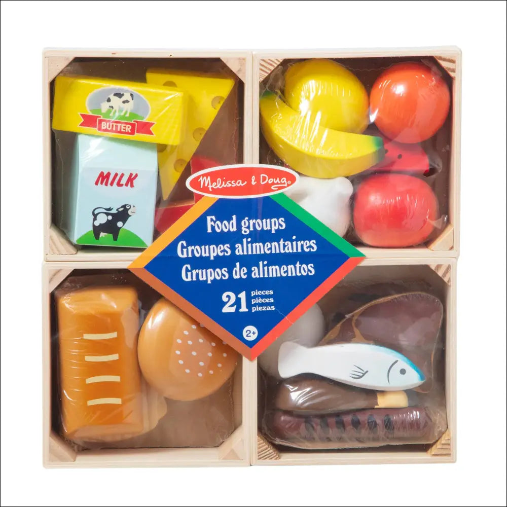Conjunto de alimentos de madera Melissa & Doug para jugar y aprender divertidamente